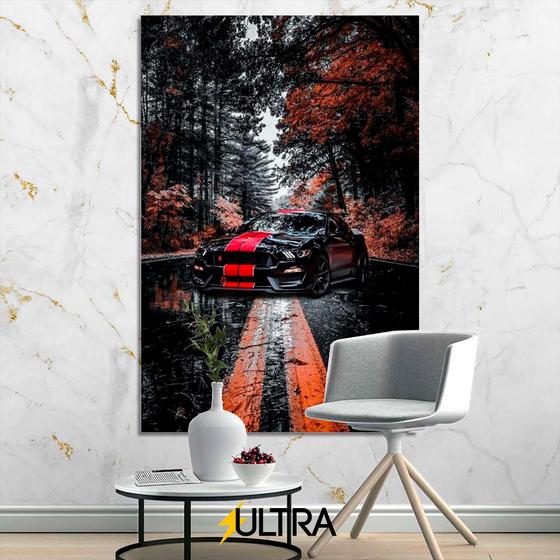 Imagem de Quadro Decorativo Vertical Carros 60x90cm Grande Sala Quarto