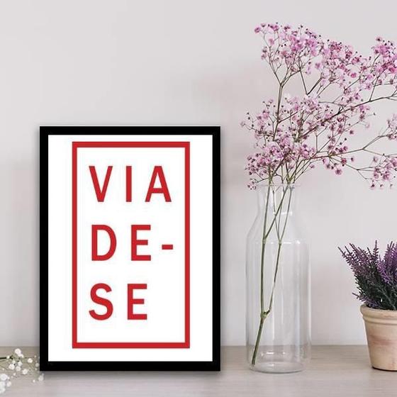 Imagem de Quadro Decorativo Viade-Se 45X34Cm