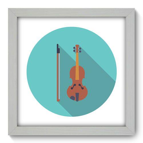 Imagem de Quadro Decorativo - Violino - 22cm x 22cm - 049qdgb