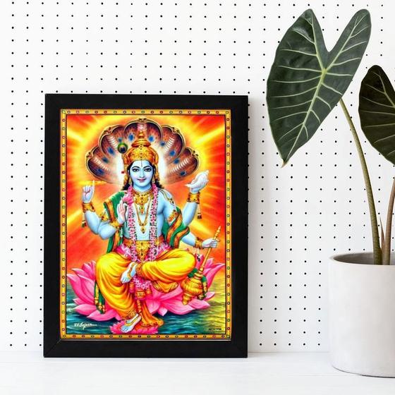 Imagem de Quadro Decorativo Vishnu 24x18cm - com vidro