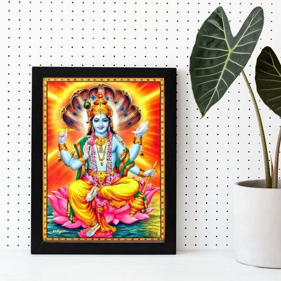 Imagem de Quadro Decorativo Vishnu 45x34cm - com vidro