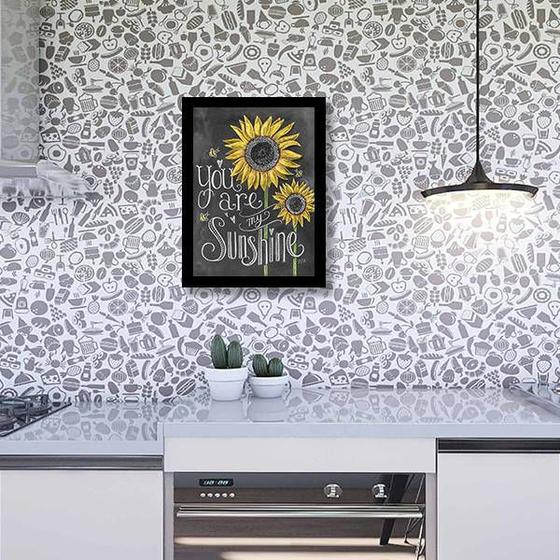 Imagem de Quadro Decorativo You Are My Sunshine 45x34cm