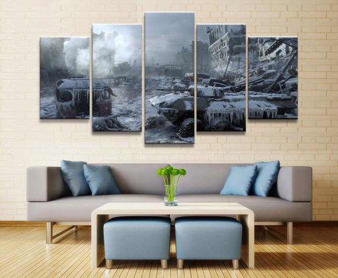 Imagem de Quadro Decorativos Battlefield com 5 peças 7
