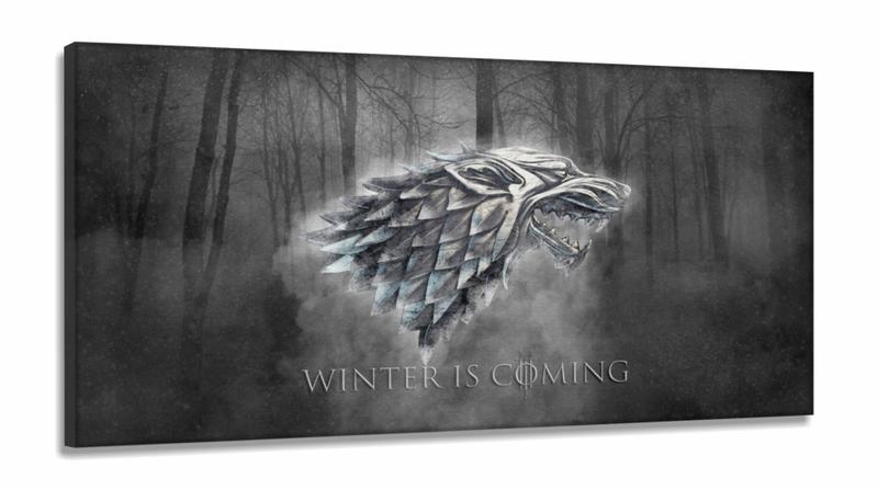 Imagem de Quadro Decorativos Game of Thrones em Tecido Canvas 130x60 m01