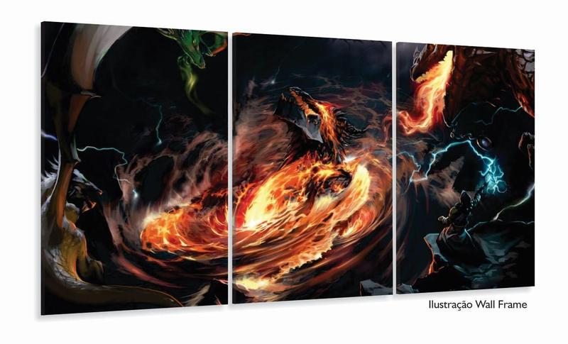 Imagem de Quadro Decorativos Jogo-warcraft Com 120x60 3 peças