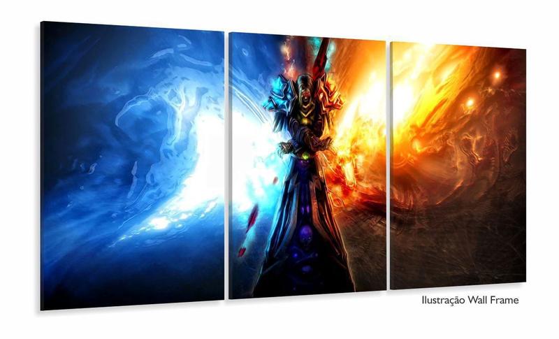 Imagem de Quadro Decorativos Warcraft com 120x60 com 3 peças