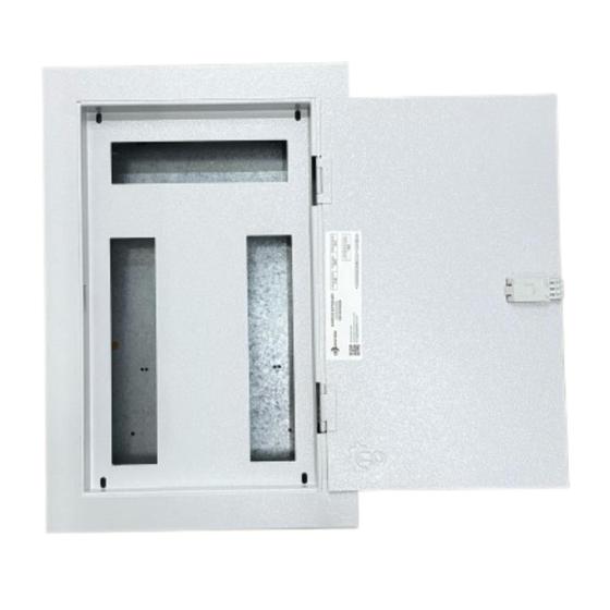 Imagem de Quadro Distribuição Sobrepor Para 28 Disjuntores Din 100a Cor Branco Aço