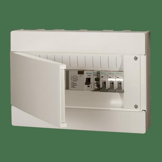 Quadro distribuição sobrepor PVC 12 módulos DIN barramentos neutro ou terra Eletromar VR12PD Menor preço em Quadro distribuição sobrepor PVC 12 módulos DIN barramentos neutro ou terra Eletromar VR12PD