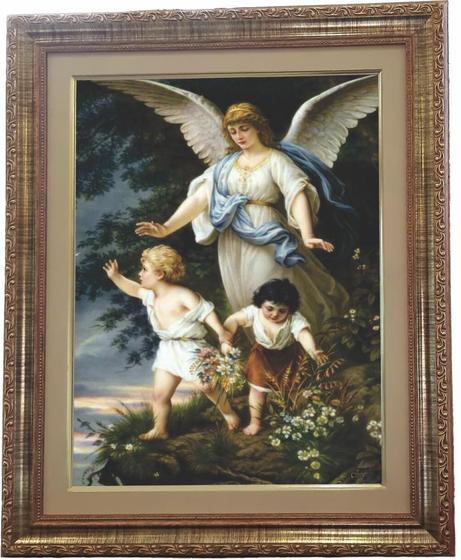 Imagem de Quadro Do Anjo Da Guarda, Mod. 05, Med. 53x43cm. Angelus