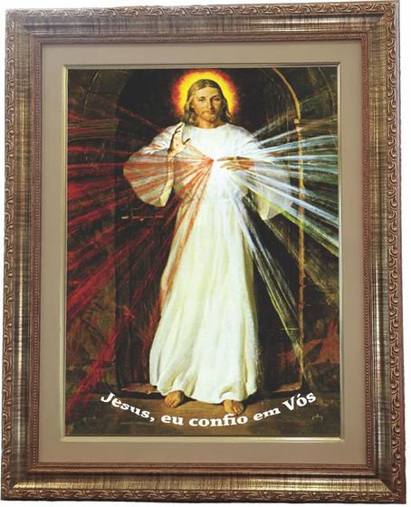 Imagem de Quadro Do Jesus Misericordioso, Mod.03, Tam.53x43cm. Angelus