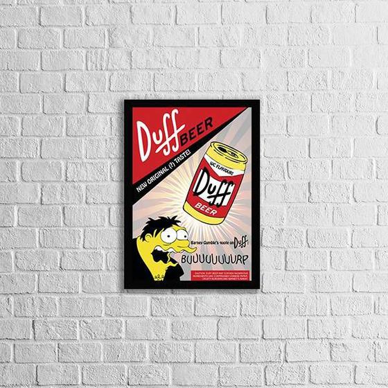 Imagem de Quadro Duff Beer Simpsons 24x18cm