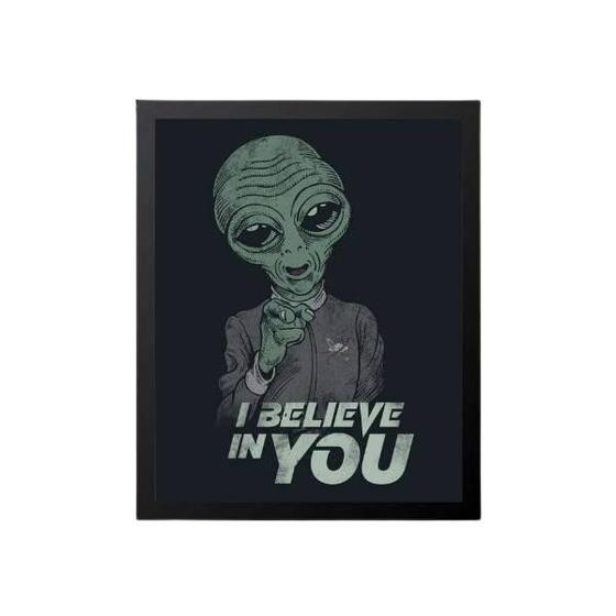 Imagem de Quadro E.T I Believe In You 24X18Cm - Com Vidro