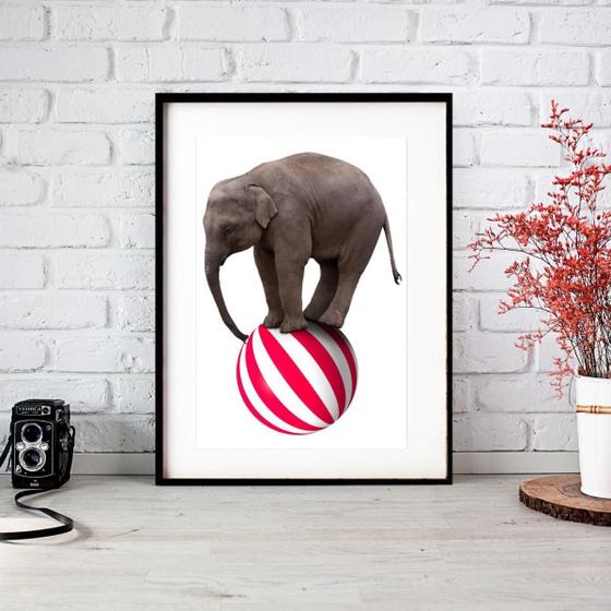 Imagem de Quadro Elefante De Circo - 60X48Cm