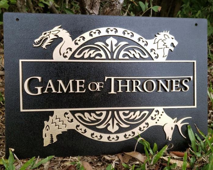 Imagem de Quadro Em Alto Relevo Game Of Thrones Geek Series 30x44 cm