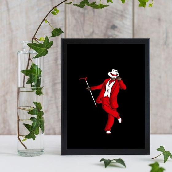 Imagem de Quadro Entidade Umbanda Zé Pelintra 24x18cm - com vidro