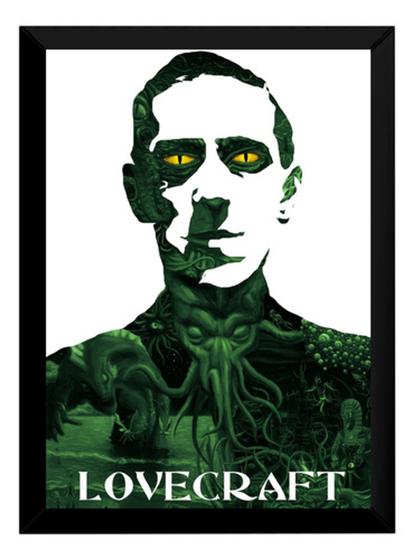 Imagem de Quadro Escritor H. P. Lovecraft Arte Cthulhu