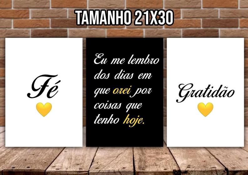 Imagem de Quadro Eu lembro dos dias que orei frases religião evangélico