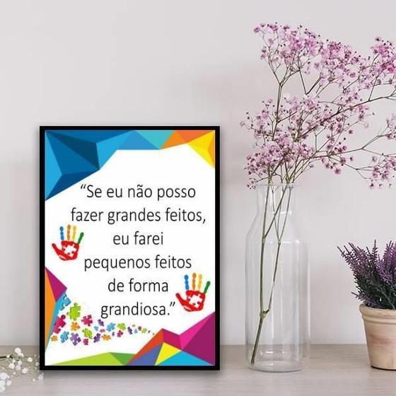 Imagem de Quadro Feitos Grandiosos 45X34Cm - Com Vidro