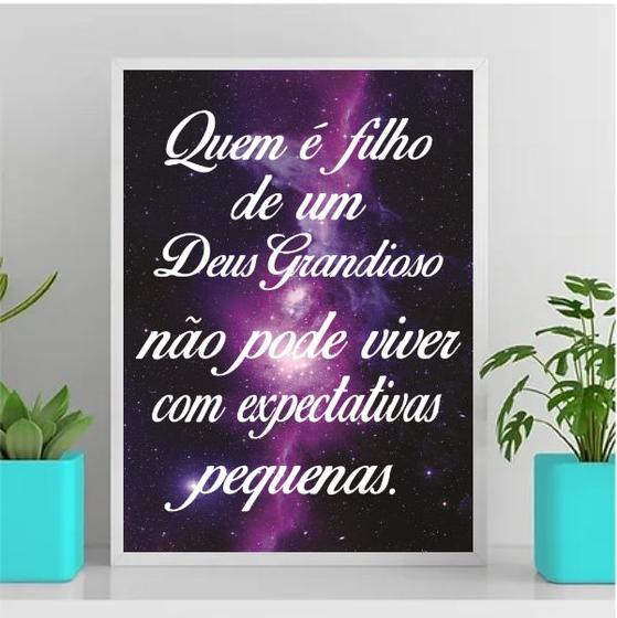 Imagem de Quadro Filho De Um Deus Grande 24x18cm