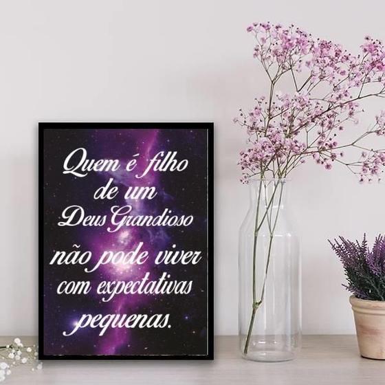 Imagem de Quadro Filho De Um Deus Grande 45X34Cm - Com Vidro