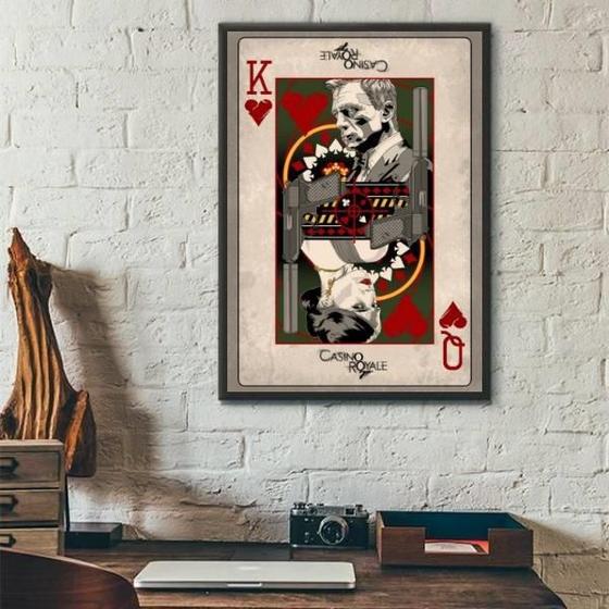 Imagem de Quadro Filme 007 - Cassino Royale 24X18Cm - Com Vidro