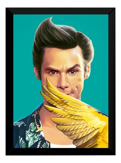 Imagem de Quadro Filme Ace Ventura Jim Carrey Arte Poster Moldurado