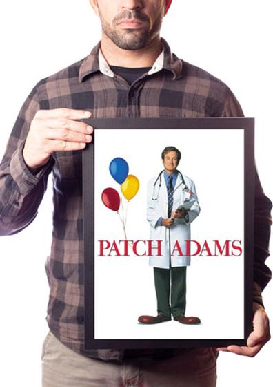 Imagem de Quadro Filme Patch Adams Poster Com Moldura