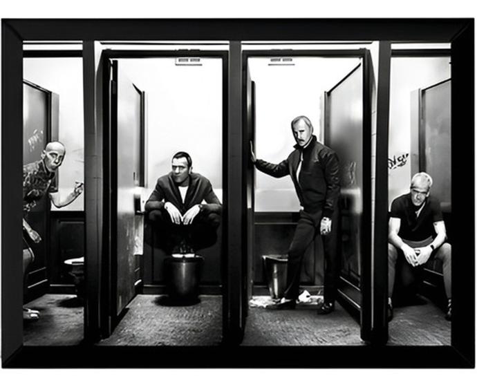 Imagem de Quadro Filme Trainspotting Sem Limites Poster Moldurado