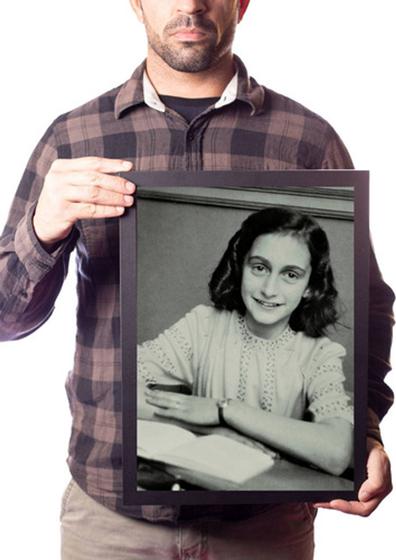 Imagem de Quadro Foto Anne Frank História Diario