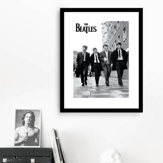 Imagem de Quadro Foto Clássica Beatles - 60X48Cm