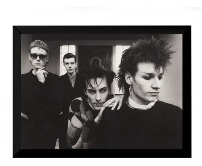 Imagem de Quadro Foto Post Punk Goth Rock Bauhaus  42x29cm