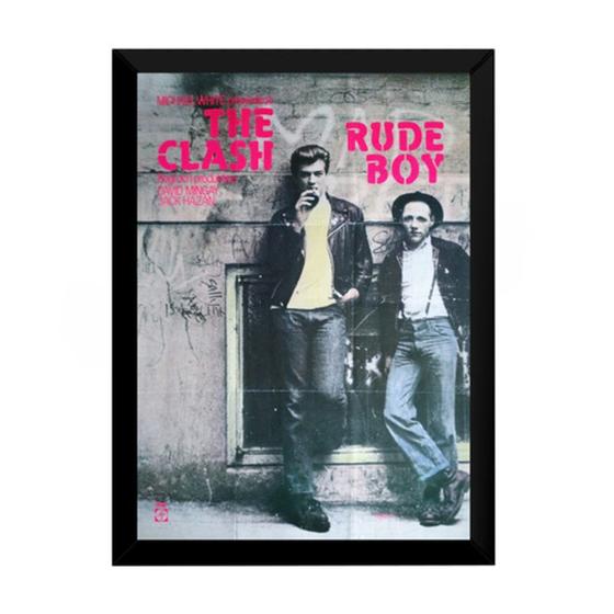 Imagem de Quadro Foto Punk Rock The Clash Rude Boy 42x29cm