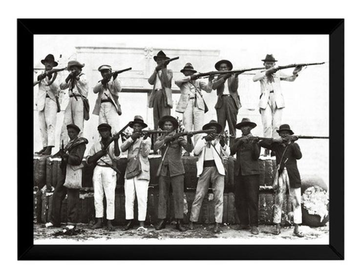 Imagem de Quadro Foto Resistência Ao Ataque Bando Lampião 1927 Mossoró