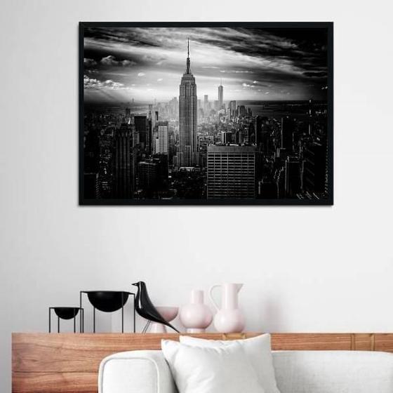 Imagem de Quadro Fotografia Cidade New York 24X18Cm - Com Vidro