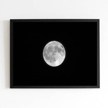 Imagem de Quadro Fotografia Lua Cheia 33x24cm - com vidro