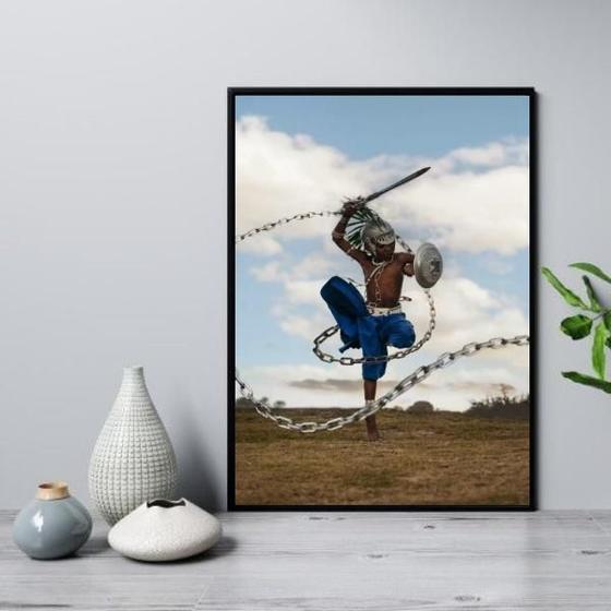 Imagem de Quadro Fotografia Ogum Menino 45X34Cm