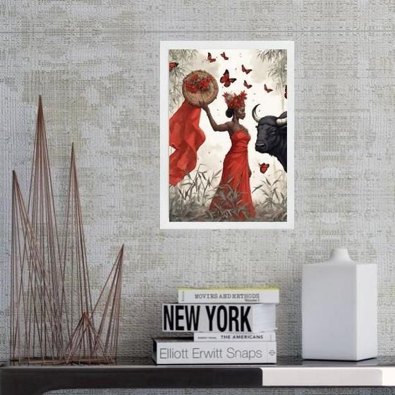 Imagem de Quadro Fotografia Orixá Iansã 33X24Cm - Com Vidro