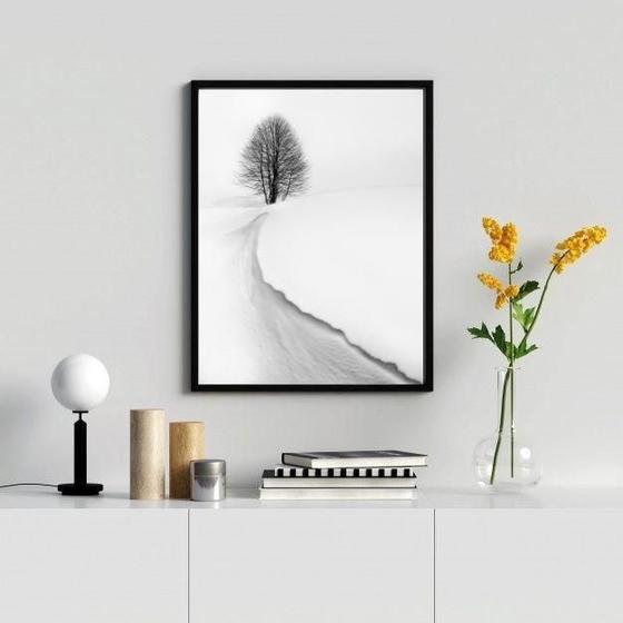Imagem de Quadro Fotografia Paisagem 33x24cm - Vidro e Moldura Branca