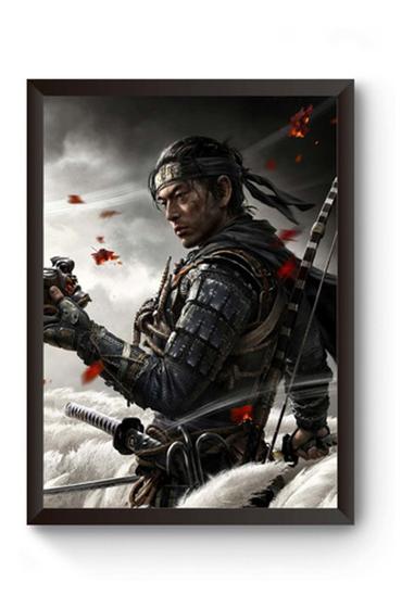 Imagem de Quadro Game Ghost Of Tsushima Poster Moldurado