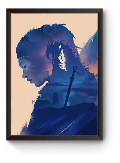 Imagem de Quadro Game Hellblade Poster Moldurado