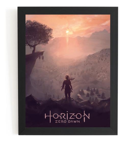 Imagem de Quadro Game Horizon Zero Dawn Arte Poster Moldurado