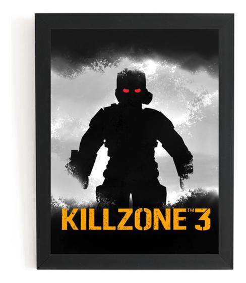 Imagem de Quadro Game Killzone 3 Arte Simplista Poster Moldurado