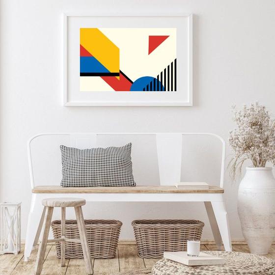 Imagem de Quadro Geométrico Mondrian - 60x48cm