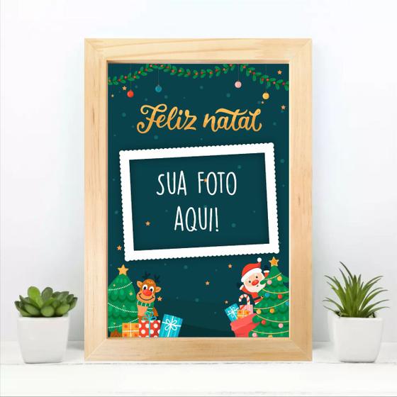 Imagem de Quadro Guirlanda De Natal 20x30 C/ Moldura Molduras Marilia