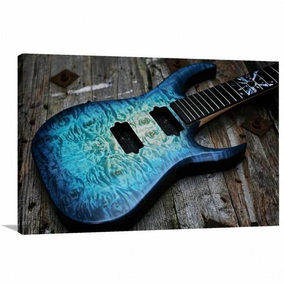 Imagem de Quadro Guitarra Música decorativo com Tela em Tecido