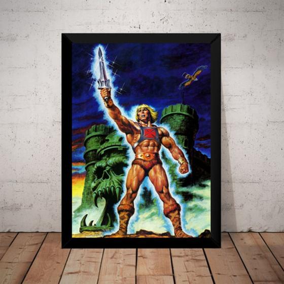 Imagem de Quadro He-man Arte De Earl Norem Poderes De Grayskull