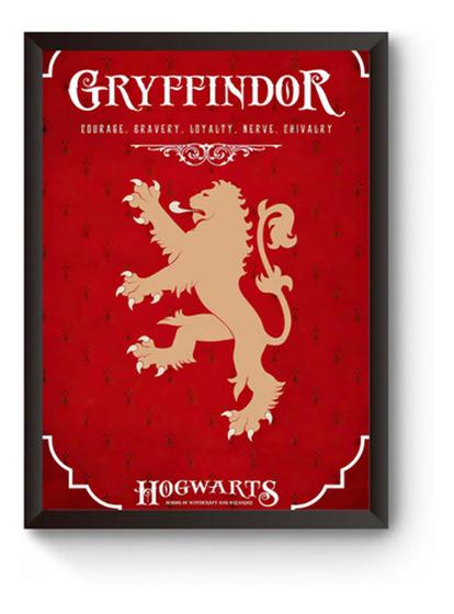 Imagem de Quadro Hogwarts Gryffindor Poster Moldurado