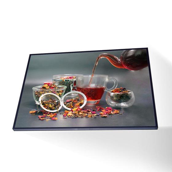 Imagem de Quadro Hora do Chá Vinil Com Vidro