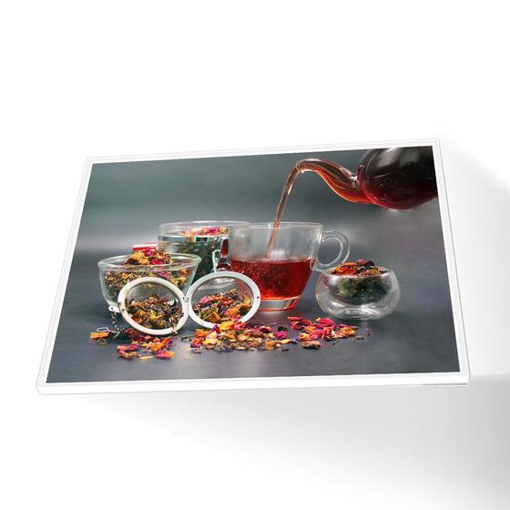 Imagem de Quadro Hora do Chá Vinil Com Vidro