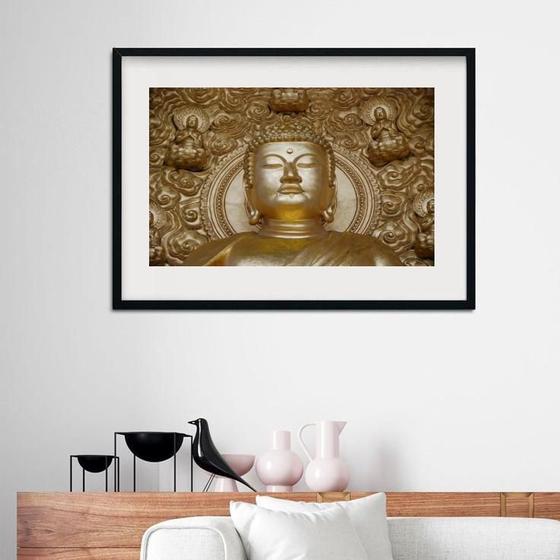 Imagem de Quadro Horizontal Buda Dourado - 60X48Cm